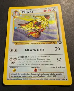 8/64 Pokemon Pidgeot - Rare Holo - Jungle Set (ITA) 1999 Carte Vintage - Image 3