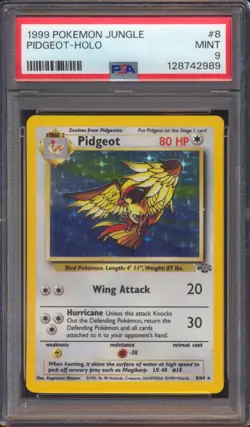 1999 POKEMON JUNGLE PIDGEOT #8 HOLO PSA 9! - Image 1