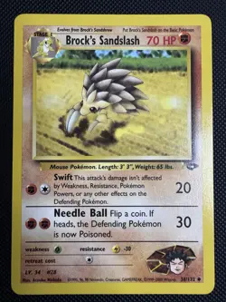Pokemon Brock's Sandslash 36/132 G2 Gym Challenge - 3 Available Individually - Image 1