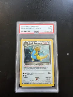 Pokemon Dark Dragonite Team Rocket Holo Rare 5/82 PSA 9 2000 Unlimited - Image 1