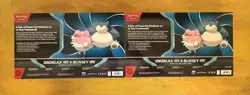 2X Pokemon TCG Snorlax ex and Blissey ex Special Collection Box Factory Sealed - Image 2