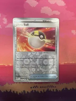 Pokemon Card Ultra Ball Scarlet & Violet Reverse Holo 196/198 Near Mint - Image 1
