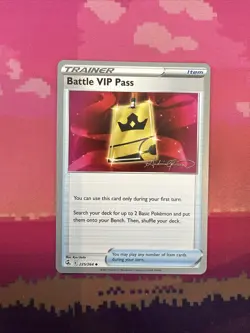 Pokemon Card Battle VIP Pass World Championships 2022 225/264 Near Mint - Image 1