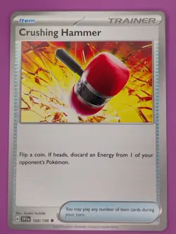 Crushing Hammer 168/198 Scarlet & Violet Base Set Regular Finish Pokemon Card - Image 1