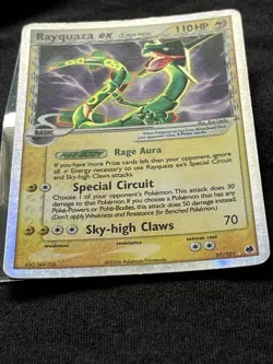 Pokemon Rayquaza EX Card 97/101 Ultra Rare Holo Ex Dragon Frontiers - Image 3