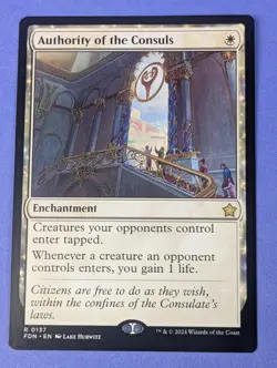 MTG Magic: Foundations: Authority of the Consuls #0137 Rare - NM - Image 1