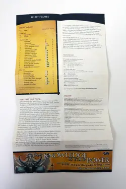 Magic: The Gathering, Saviors of Kamigawa Theme Deck: Spirit Flames, English - Image 5