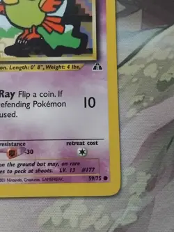 Pokemon TCG Natu Neo Discovery 59/75 Regular LP. - Image 5