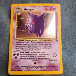 1999 Vintage Pokemon TCG Gengar 5/62 Fossil Holographic - Image 3