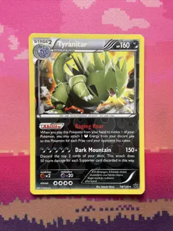 Pokemon Card Tyranitar Fates Collide Reverse Holo Rare 56/124 Near Mint - Image 1