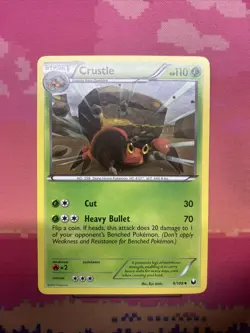 Pokemon Card Crustle Dark Explorers Uncommon 8/108 Near Mint - Image 1