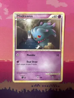 Pokemon Card Misdreavus Undaunted Common 57/90 Near Mint - Image 1