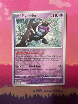 Pokemon Card Munkidori Twilight Masquerade Reverse Holo Rare 095/167 Near Mint - Image 1