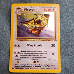 1999 Vintage Pokemon TCG Pidgeot 8/64 Jungle Holographic - Image 1