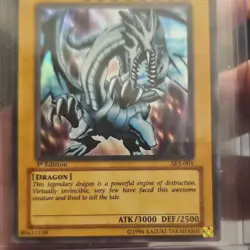 Blue-Eyes White Dragon SKE-001 1st Edition Holo Konami Yu-Gi-Oh! CCG Card - Image 4