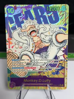 Monkey D Luffy OP05-119 Gear 5 SEC Alt Art One Piece TCG ENGLISH - Image 1