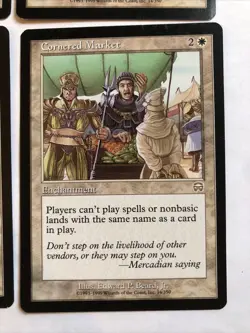 Cornered Market X4 Mercadian Masques Ex Condition See Front/back Pics - Image 4