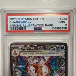 2023 POKEMON OBF EN-OBSIDIAN FLAMES SPECIAL ILLUSTRATION RARE CHARIZARD EX PSA 9 - Image 2