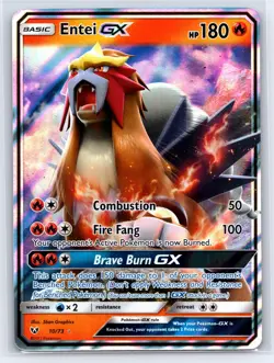 Entei GX 10 - Pokemon Shining Legends - Ultra Rare - NM - Image 1