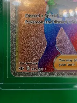 Pokemon Chilling Reign Flannery Trainer Rainbow Full Art 215/198 Secret Rare - Image 5