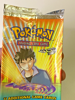 Pokemon TCG - Empty Booster Pack Vintage - GYM HEROES Brock - English - Good - Image 5