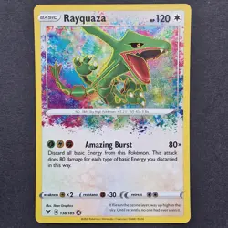 Rayquaza 138/185 - Amazing Rare Holo - SWSH Vivid Voltage - Pokemon TCG English - Image 1