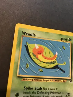 Weedle 70/75 Neo Discovery Basic Pokemon Card - Image 3