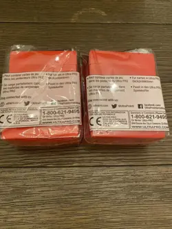 Ultra Pro Red Deck Box Lot Of 2 Gaming Cards Deck Box Holds Cards In Sleeves - Image 4