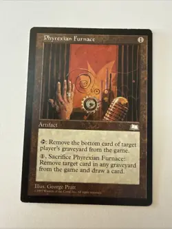 MTG magic cards 1x Phyrexian Furnace Weatherlight Light Play, English Read - Image 1