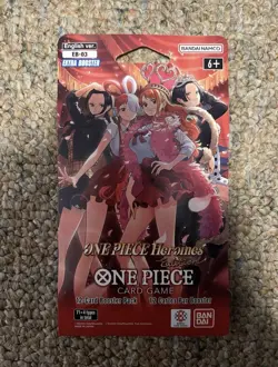 ONE PIECE Card Game EB-03 Heroines Sleeved Booster Pack LOT of 25 NEW Sealed - Image 2