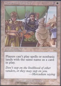4x Cornered Market ~ Lightly Played Mercadian Masques MTG Magic x4 4 UltimateMTG - Image 1