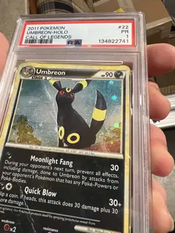 SWIRL PSA 1 PR 2011 Pokemon Call of Legends Umbreon Holo Foil Rare 22/95 - Image 3