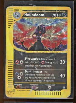2003 Aquapolis Houndoom Holo Foil H11/H32 WOTC E-Reader Series Pokemon - Image 1