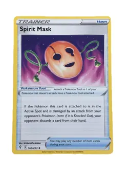 New: 2021 Pokemon TCG Spirit Mask 160 Swsh07: Evolving Skies Regular Uncommon - Image 1