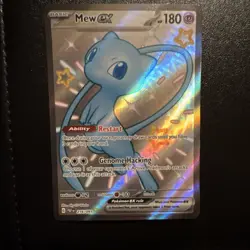 Pokemon Mew EX Shiny Ultra Rare Holo SV: Paldean Fates 216/091 180 HP - Image 1