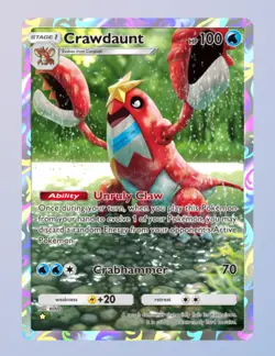 (Digital Card) Crawdaunt Full-Art 1⭐, Pokemon TCG Pocket, English - Image 1