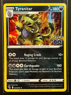 Tyranitar 043/078 Pokemon GO Holo - Image 1