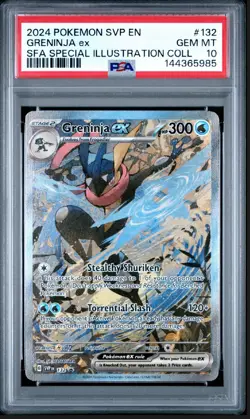 2024 POKEMON SVP EN-SV BLACK STAR PROMO #132 GRENINJA EX PSA 10 - Image 1