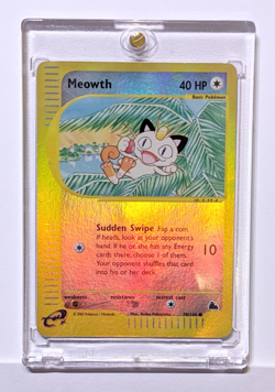Meowth 78/144 Reverse Holo Skyridge Pokemon - Image 1