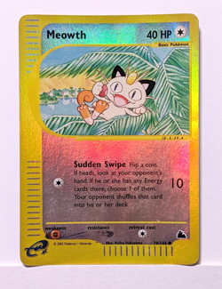 Meowth 78/144 Reverse Holo Skyridge Pokemon - Image 2