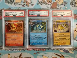 Pokemon Prismatic Evolutions Flareon Vaporeon Jolteon Promo PSA 10 Set (3) - Image 1