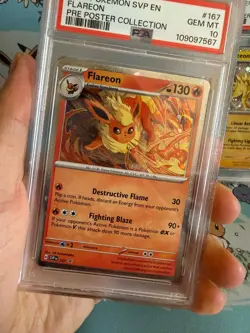 Pokemon Prismatic Evolutions Flareon Vaporeon Jolteon Promo PSA 10 Set (3) - Image 5