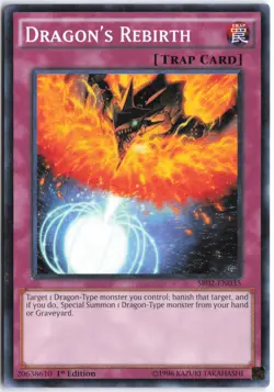 Yugioh - Dragon's Rebirth SR02-EN035 1st Edition - Structure Deck: Rise of the T - Image 1