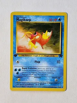 Magikarp 1st Edition Pokemon Card, Team Rocket, #47/82 Uncommon Near Mint - Image 1