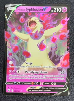Hisuian Typhlosion V 053/189 Astral Radiance Ultra Rare Holo Pokemon TCG Card NM - Image 1