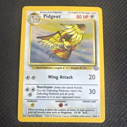 Pokemon TCG Pidgeot Jungle Holo Card 8/64 Unlimited Rare - Image 1