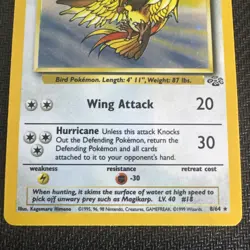 Pokemon TCG Pidgeot Jungle Holo Card 8/64 Unlimited Rare - Image 4