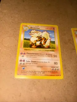 Pokemon TCG Arcanine Base Set, Shadowless Uncommon Card 23/102 - Image 2
