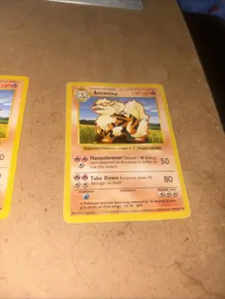 Pokemon TCG Arcanine Base Set, Shadowless Uncommon Card 23/102 - Image 3