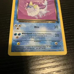 Pokemon Dark Vaporeon TCG 1st Edition Uncommon Card 45/82 LP - Image 3
